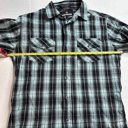 Airwalk Men’s Medium Plaid Button Up 257 - Picture 5 of 10