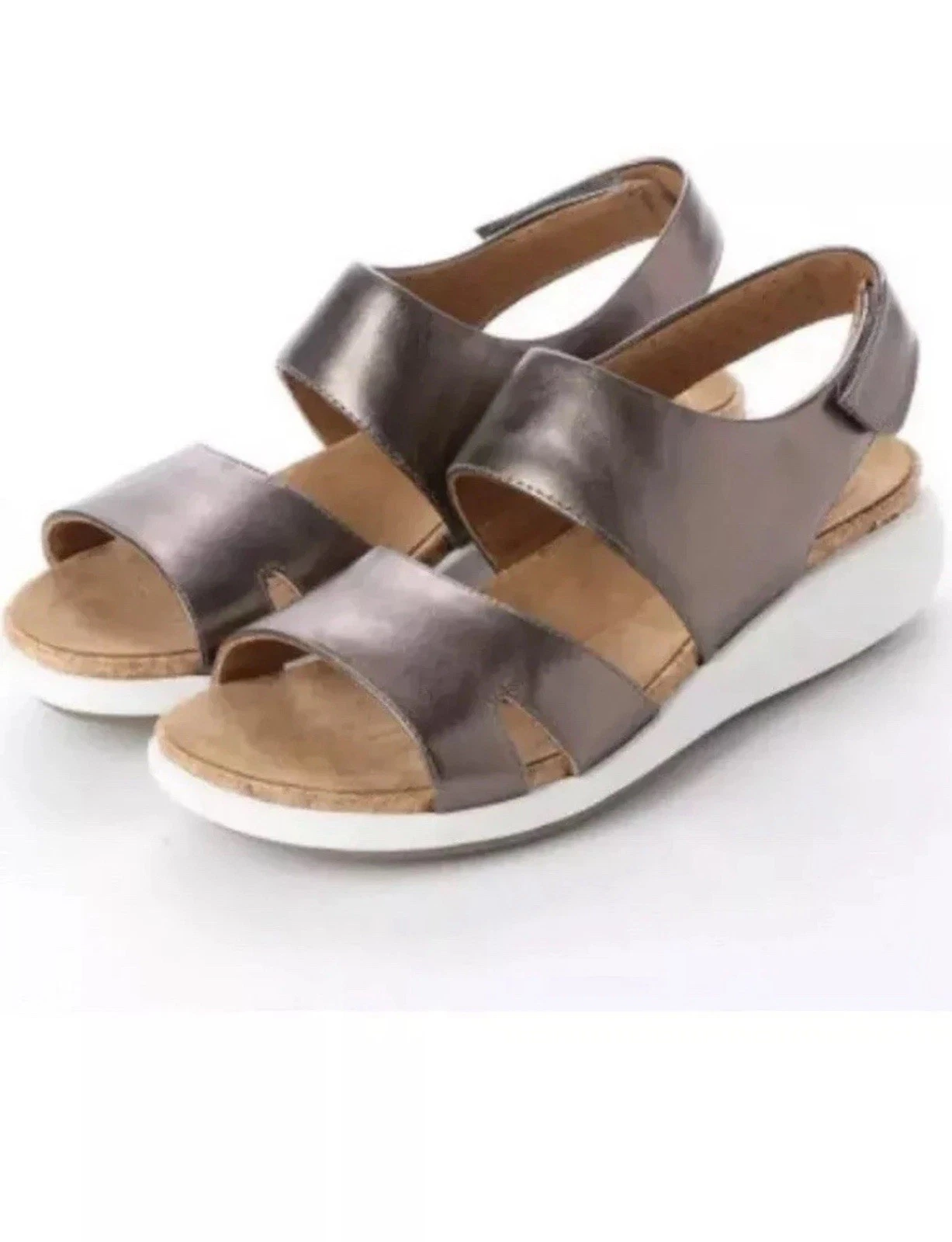 Clarks sandalo donna destrutturato Un Bali sling ciottoli metallizzato 5 5 D 39