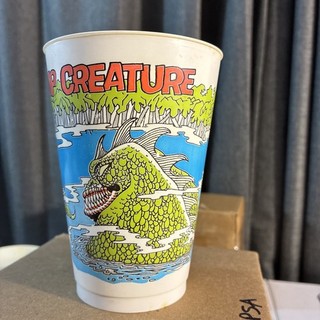 Vintage 7 11 7 Eleven Slurpee Monster Series Swamp Creature Cup 1976 no cracks