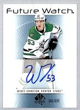 Wyatt Johnston 2022-23 SP Authentic '12-13 Retro Future Watch Rookie Auto /699