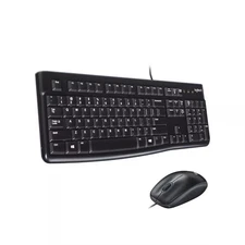 Logitech - MK120 Full-size Wired Membrane Keyboard and Mouse Bundle for Windo...
