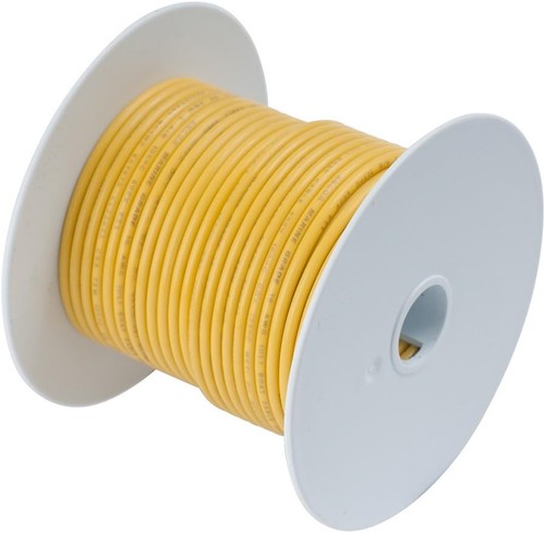 Ancor 112902 Tinned Multi Strand Copper Wire, 6.0 Gauge, 600 Volts - Yellow