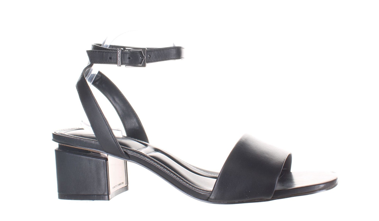 Женские туфли на каблуке Vince Camuto с ремешком на щиколотке черного цвета, размер 11 (7797798)