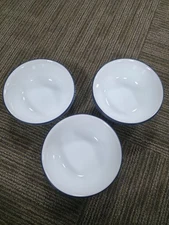 Corelle Vitrelle Indigo Speckle Bowls . "A" Condition