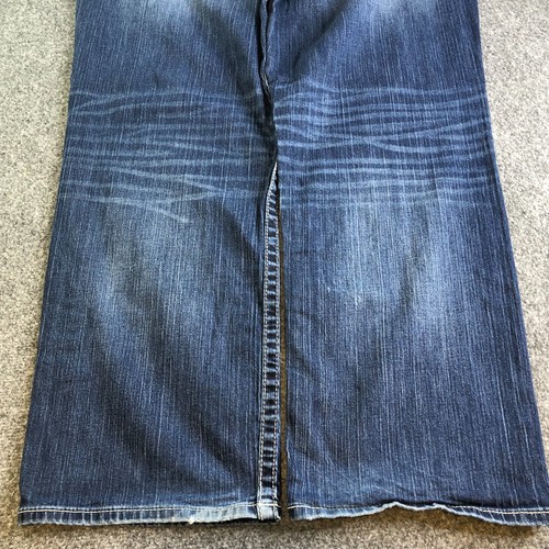 BKE Buckle Jeans Mens 40R Blue Seth Straight Leg Relaxed Stretch (40x31) Whisker - Picture 10 of 11