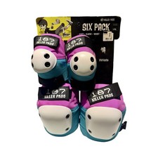 NEW 187 Killer Pads Adult 4 Pack Pad Set - Pink/Teal - Size L/XL New in Box 