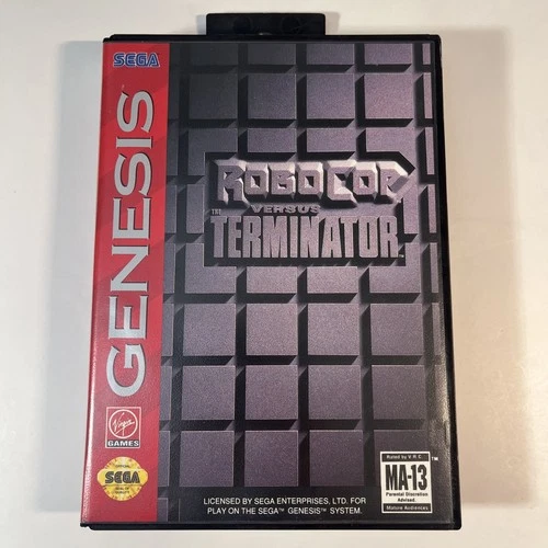 RoboCop vs. The Terminator (Sega Genesis, 1993) CIB Complete - Tested & Working