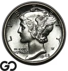 1942 Mercury Dime, Very Nice