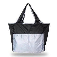 Foldable Reusable Grocery Tote Bag, Heavy-Duty Polyester, Machine Washable, 1...