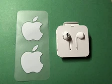 Apple EarPods with Lightning Connector In Ear Canal Headset - White W/ Stickers