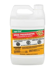 Copper Green Flat Green Solvent-Based Wood Preservative 1 gal (Pack of 4)