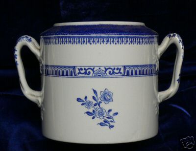 Tazón de azúcar Spode ANTIGUO BEDFORD azul extraño sin tapa - Imagen 1 de 1