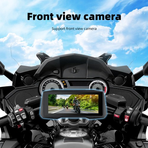 7" IPS Touch Screen Motorcycle Android Auto Navigator Wireless CarPlay w/Camera - Picture 10 of 17