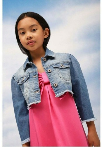 PLEASE GIACCHETTO JEANS CORTO DENIM BAMBINA PRIMAVERA ESTATE 10 12 14 16  ANNI | eBay