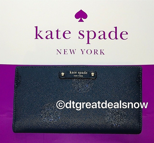 navy kate spade wallet