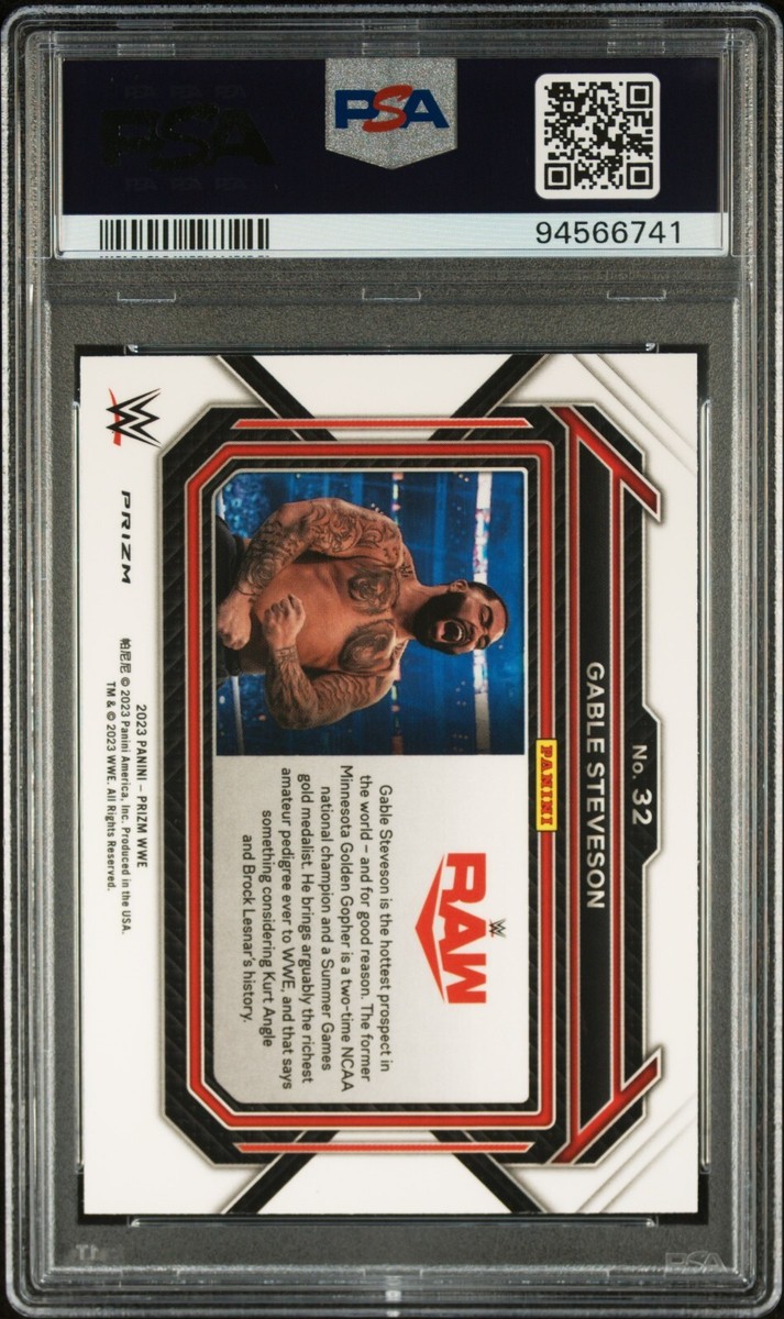 ルビーページ 2023 Panini Prizm WWE - Gable Steveson #32 Ruby Wave Prizm