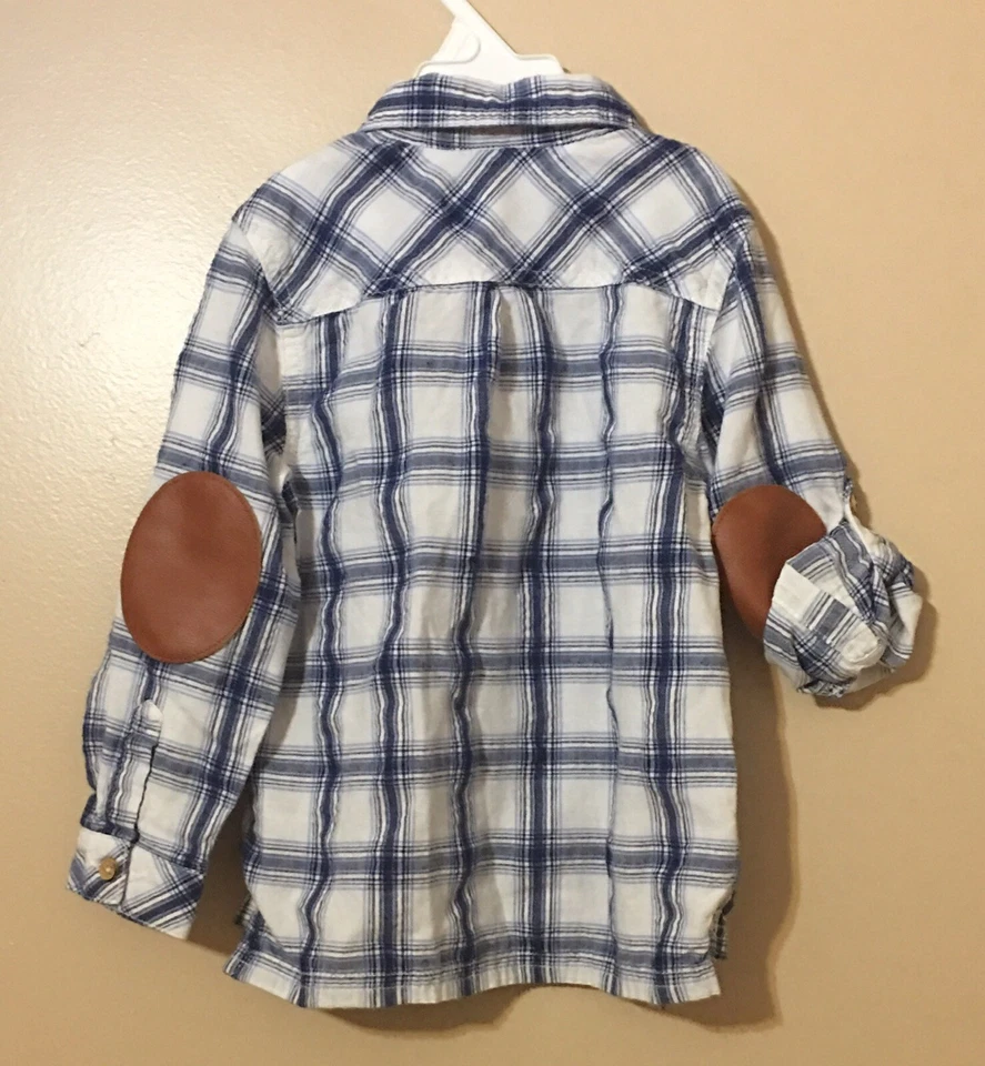 Camisa mangas larga para niño de 4 año a cuadro.(1) Foto 3 de 4