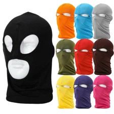 2/3 Hole Full Face Cover Ski Mask Bike Cycling Balaclava Headwrap for Women Men