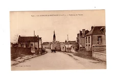 Postcard postcard 35: La Guerche de Bretagne, Faubourg de Nantes