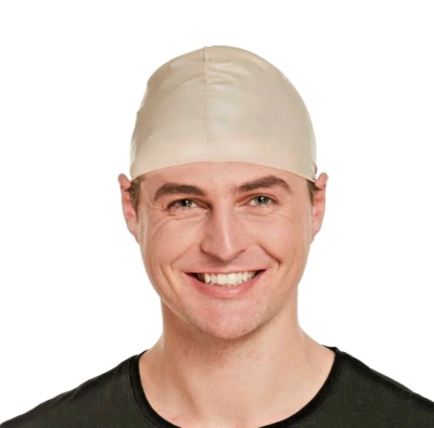 VIVIFS Latex Fake Bald Head Skinhead Wig Cap Clown Men's Ladies Fancy Dress