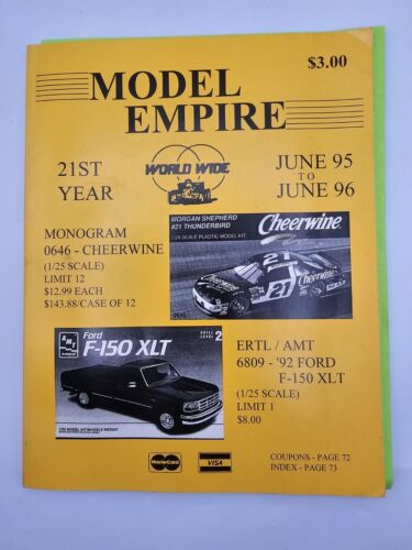 Model Empire Scale Car Kit Catalog for June 1995 to 1996 21st Year World Wide - Picture 1 of 6