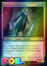 x1 Syndicate Infiltrator SNC MTG 226/281 FOIL UNCOMMON M/NM 1x