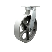 10 Inch Extra Heavy Duty Semi Steel Cast Iron Wheel Swivel Top Plate Caster SCC