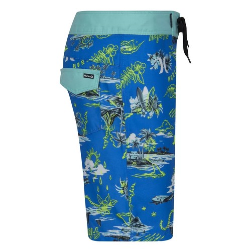 NEW Hurley Boys Size 5 Neptune Blue Doodle Island Surf Board Shorts - Picture 4 of 7