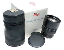 Leica Summilux-M 75mm f1.4 11815 E60 Rare 1.4/75 LNIB lens
