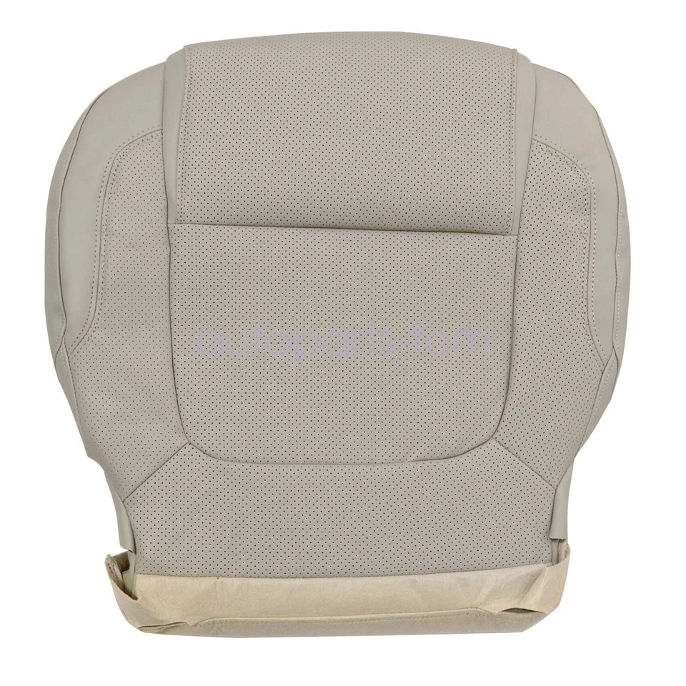 Capa de assento de couro perfurada inferior cinza pedra 2011-15 para Ford Explorer DRIVER - Imagem 2 de 4
