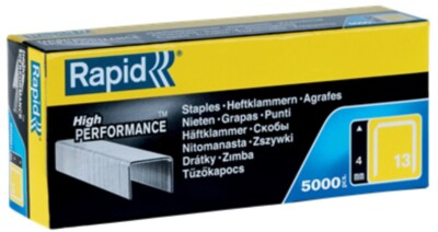 5000 Heftklammern Klammern Tackerklammern Rapid Typ 13, 4 mm, für Tacker R19