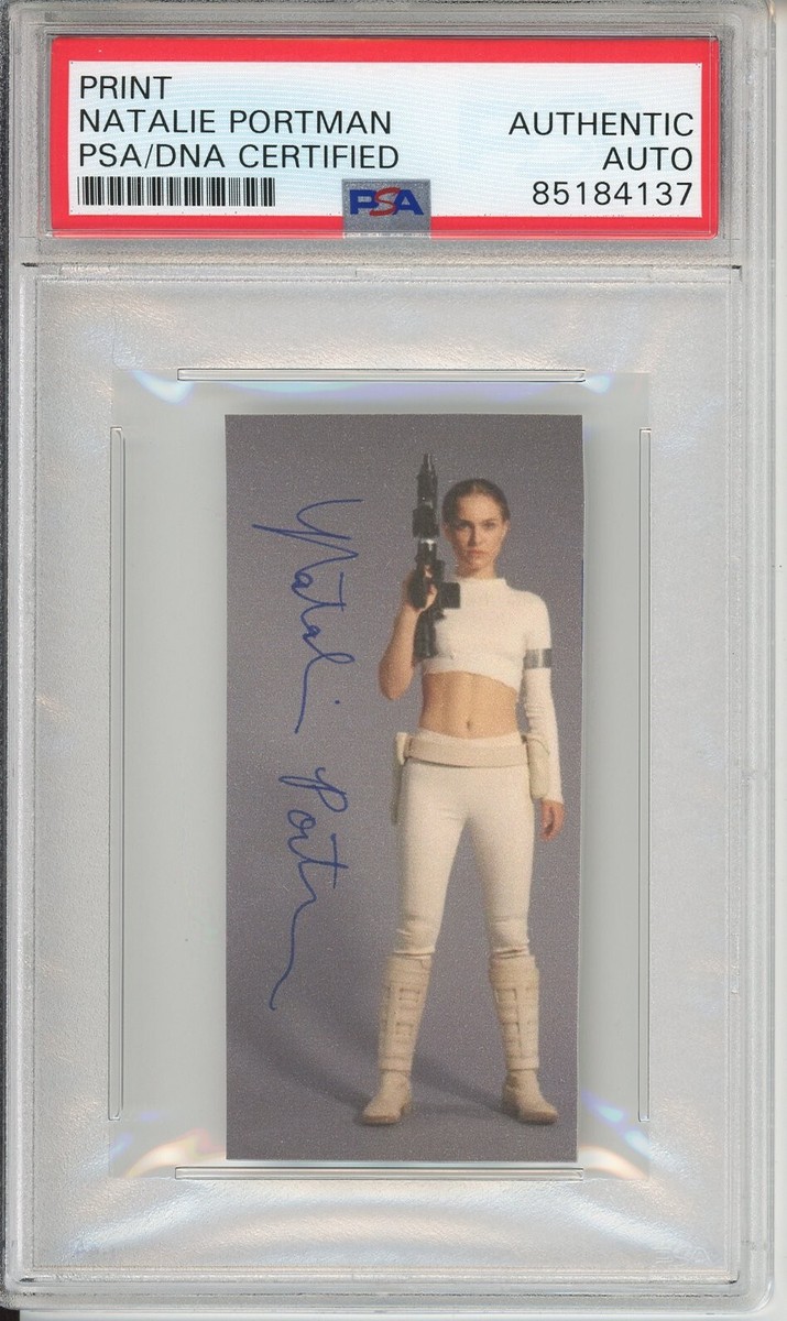 Natalie Portman SIGNED Star Wars Padme Amidala Print Photo PSA DNA