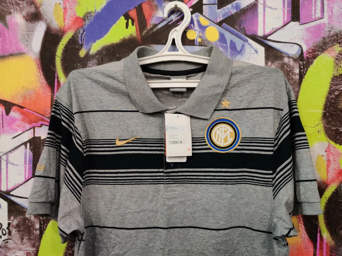 INTER MILAN FC Italy Football Shirt Soccer Jersey Polo Top Nike 2009 Mens size M