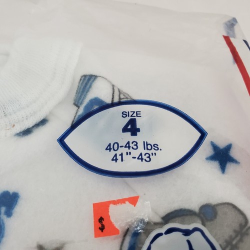 New Vintage NFL Baby Sylva Blanket Sleeper Pajama Footed DETROIT LIONS Size 4 - Picture 9 of 23