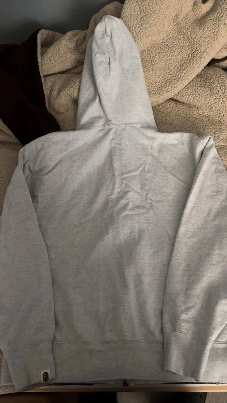 A BATHING APE (BAPE) Scimmia da bagno Bape full zip grigio raro