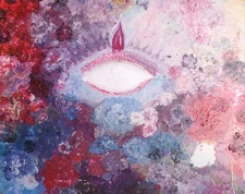 20x16.5in Floral Boho Painting 