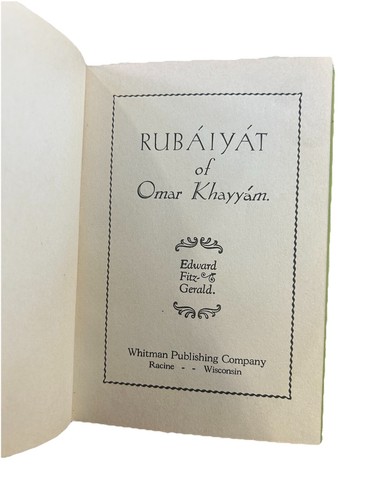 Rubaiyat von Omar Khayyam Edward Fitzgerald Whitman Verlag USA Taschenbuch - Bild 2 von 6