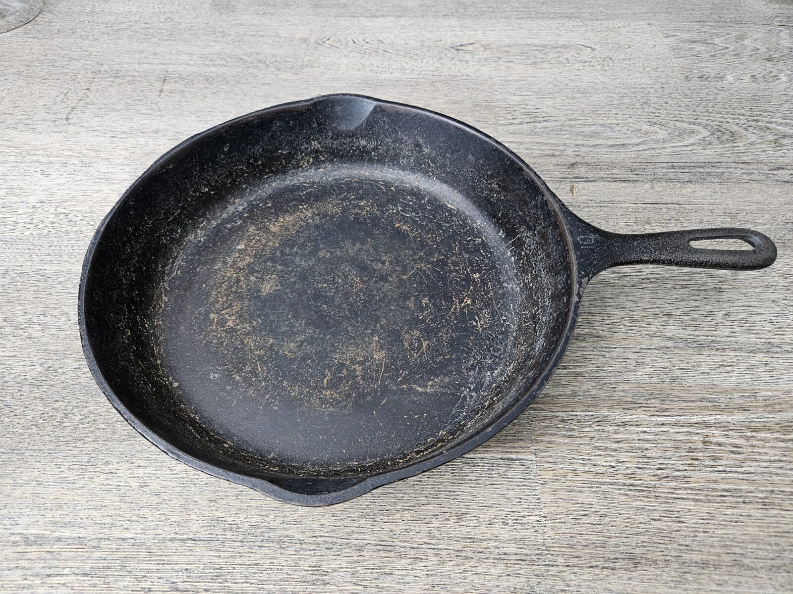 Wagner Ware Cast Iron Skillet Vintage No. 10 11 3/4” Unrestored Wagnerware USA