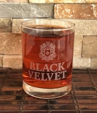 BLACK VELVET Collectible Whiskey Glass 