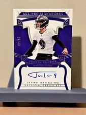 2022 Panini National Treasures All Pro Signatures Justin Tucker Auto /49 Ravens