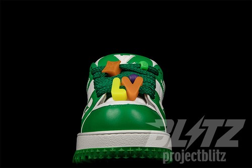 LOUIS VUITTON LV TRAINER MAXI SNEAKER GREEN WHITE VIRGIL ABLOH - Picture 10 of 12