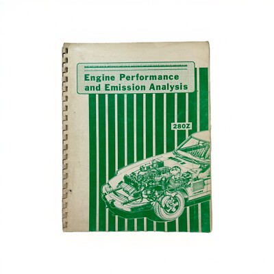 Datsun 280-Z 1975-1978 OEM Shop Service Repair Manual Guide Engine Performance