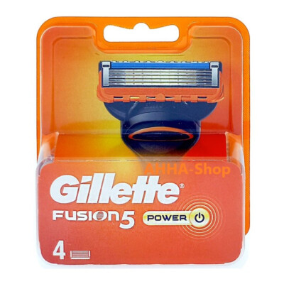GILLETTE FUSION  5 POWER RASIERKLINGEN 4 STÜCK NEU, OVP