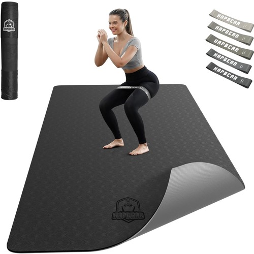Yogamatte XXL Rutschfest Pilates Sportmatte TPE