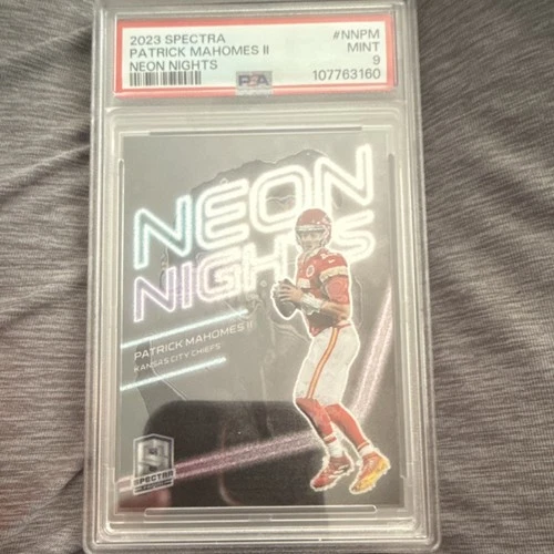 2023 Panini Spectra Neon Nights Patrick Mahomes II PSA 9 Chiefs #NN-11 NFL