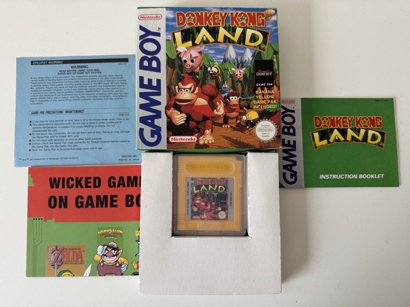 Donkey Kong Land Game Boy Boxed Manual