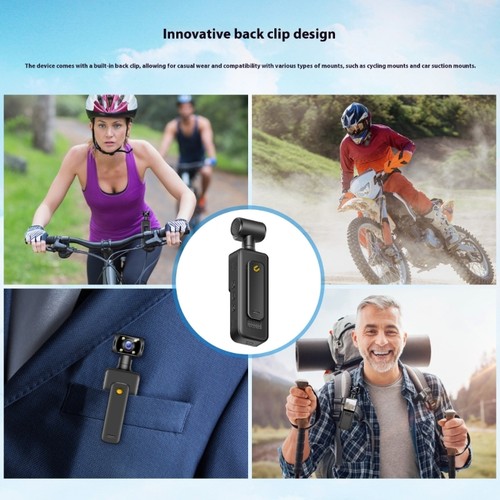 Portable Handheld 4K Pocket Camera 180 Degree Rotating Handheld Pocket Camera - Picture 2 of 8