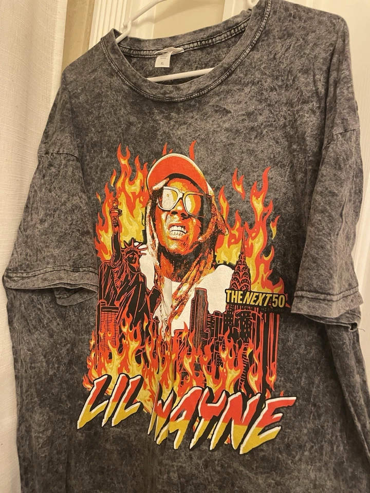 Camiseta Lil Wayne The Next 50 New York Rapper Talla X-Grande ¡Nueva! Foto 3 de 4