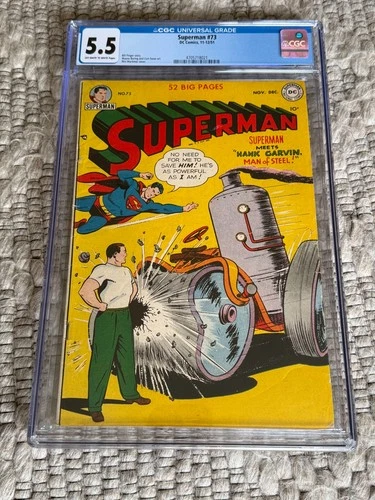 Superman Number 73 From 1951 CGC Graded/Sealed 5.5 or Fine-