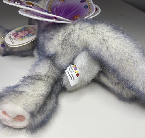 Vintage 2000 Aurora Catapillers Bellaluna Plush 11” Purple Fairy Cat With Tags - 第 7/16 張圖片